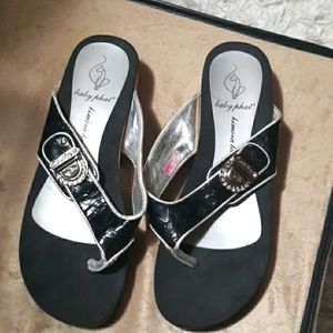 Baby Phat Black 7.5 Slippers